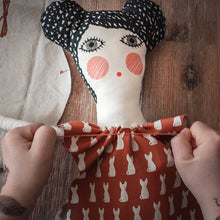 Cotton white Doll with DIY dress
