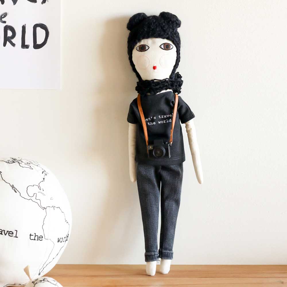 Organic cotton Doll brunette - Severina Kids