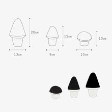 Black Hand Knitted Mushroom - Severina Kids