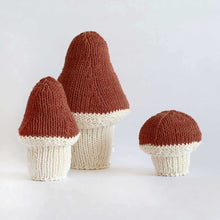 Brown knitted mushrooms Severina Kids