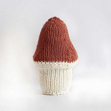 Medium Brown knitted mushroom Severina Kids