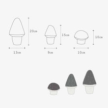 Grey Hand Knitted Mushroom - Severina Kids