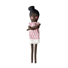Cotton Black Doll with DIY dress