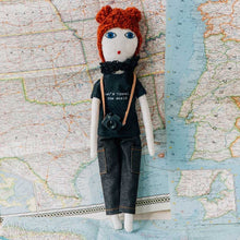 "Let's travel the World"  Doll Red hair