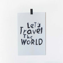 Printable poster "Let's travel the world" - Severina Kids