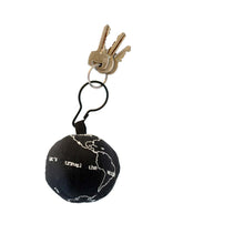 Black Globe Keychain